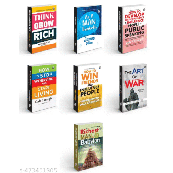 Combo of 7 Novels | The Ultimate Guide to Personal Growth & Financial Success : Perfect Motivational Gift Set, Classic English Novel